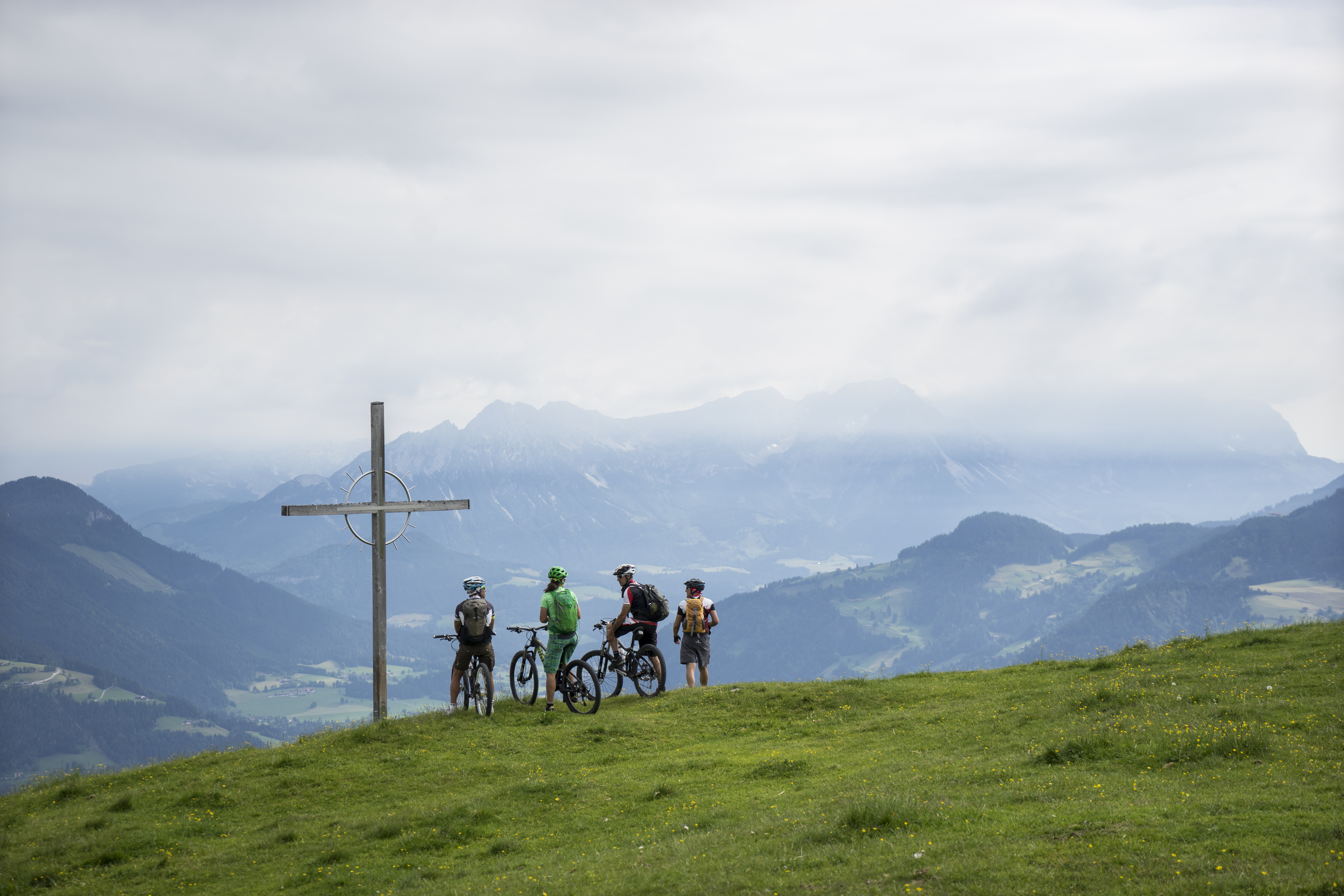 Wandern am berg