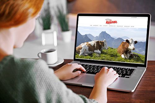 Frau am Laptop